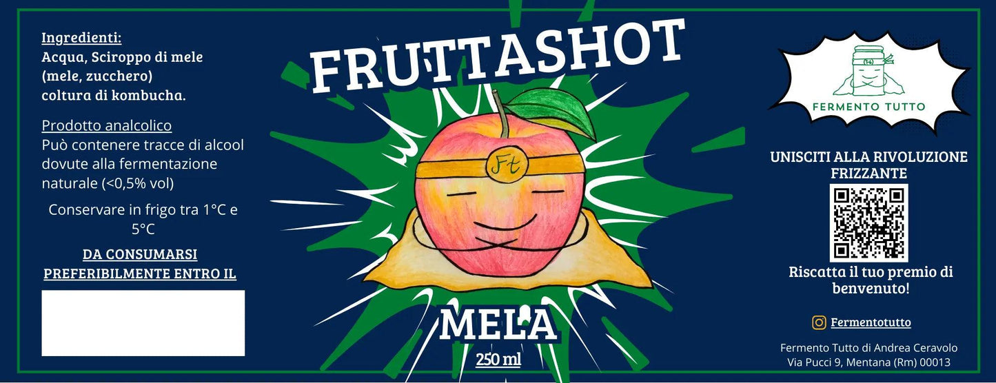 Fruttashot Mela (250 ml) Fermento Tutto