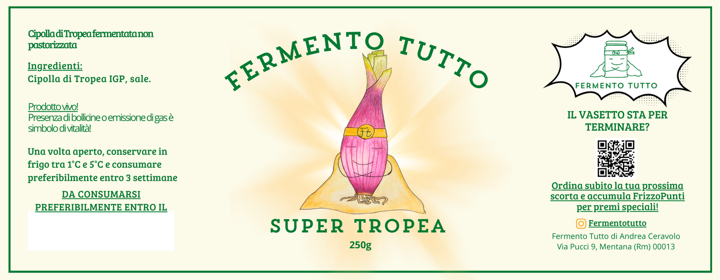 SuperVerdure | Super Tropea | Cipolle di Tropea fermentate | Fermento Tutto