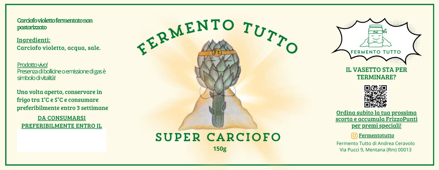 SuperVerdure | Super Carciofo Fermentato | Fermento Tutto