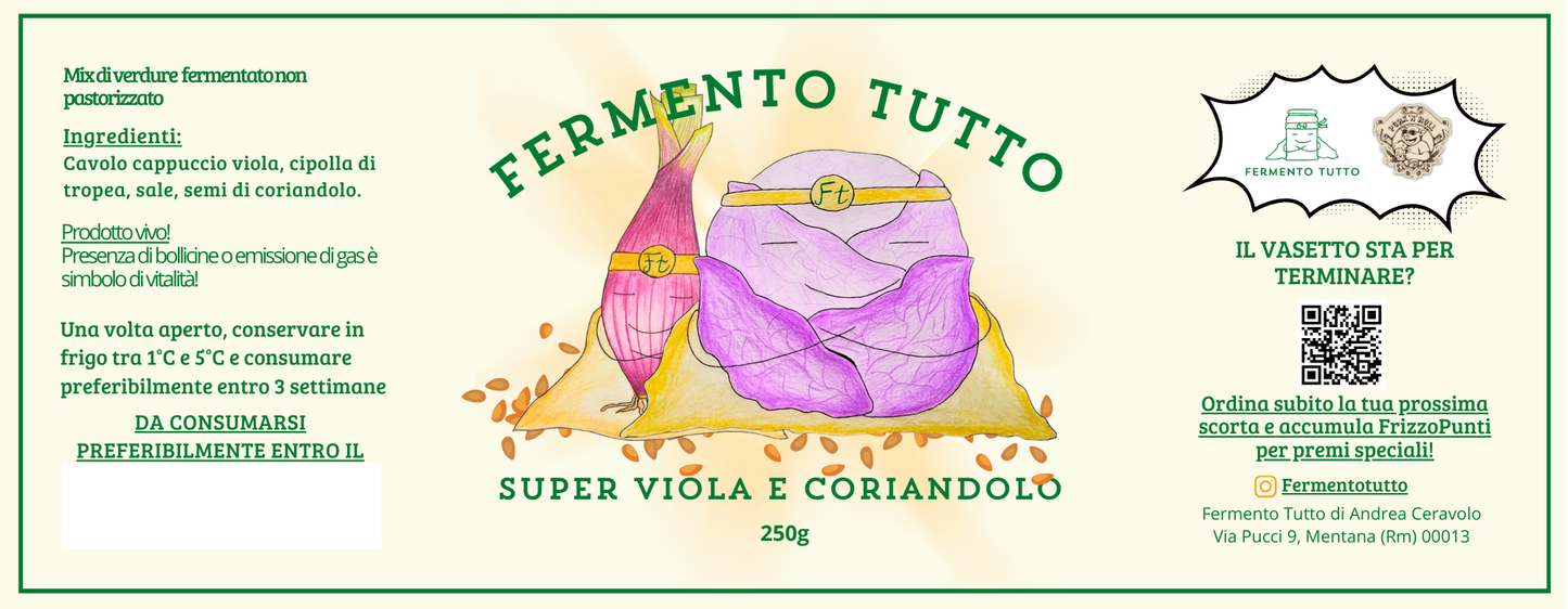 SuperVerdure | Super Viola e Coriandolo | Fermento Tutto