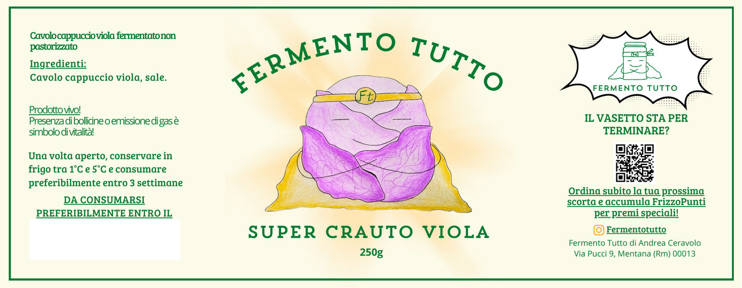 SuperVerdure | Super Crauto Viola | Fermento tutto