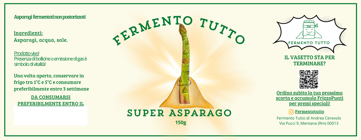SuperVerdure | Asparago Fermentato | Fermento Tutto