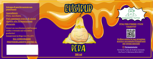 Elisirup Pera | Sciroppo di pere fermentate | Fermento Tutto