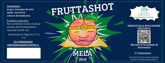 Fruttashot Mela (250 ml) Fermento Tutto