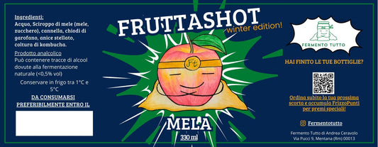 Fruttashot Mela winter edition(250ml) Fermento Tutto