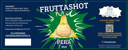 Fruttashot Pera (250 ml) Fermento Tutto