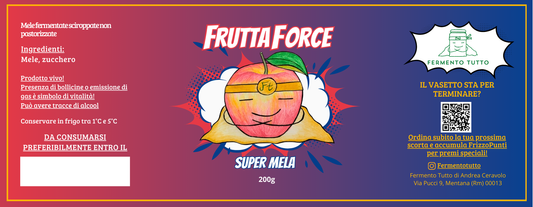 FruttaForce | Super Mela | Mele fuji fermentate sciroppate | Fermento Tutto