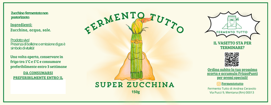 SuperVerdure | Super Zucchina | Zucchine romanesche fermentate | Fermento Tutto