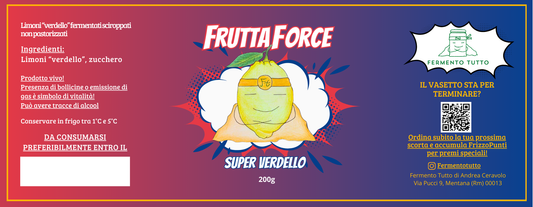FruttaForce | Super Limone Verdello | Limoni verdello fermentati sciroppati | Fermento Tutto